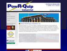 Tablet Screenshot of powr-quip.com